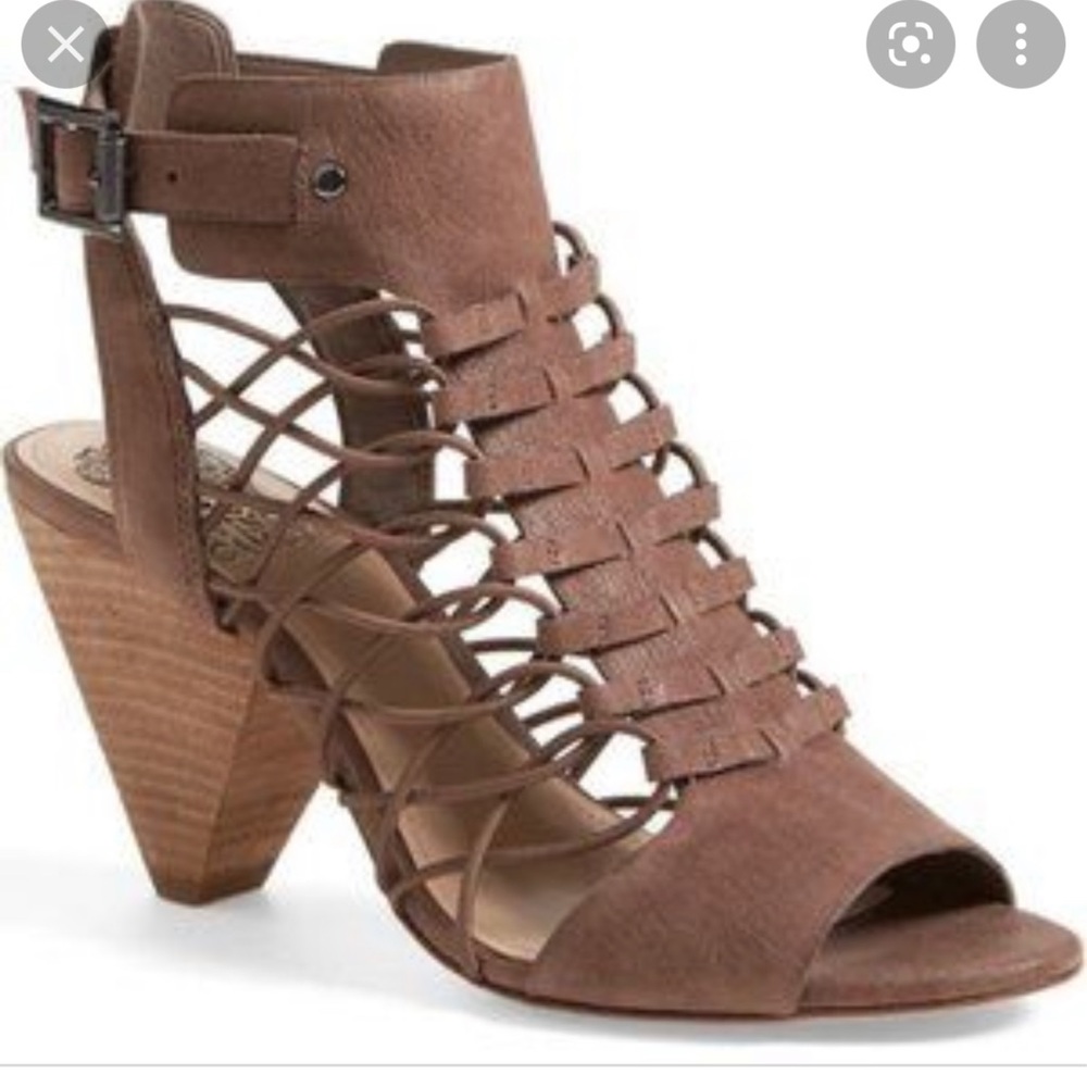 Vince Camuto 8.5 Brown Strap Heel
